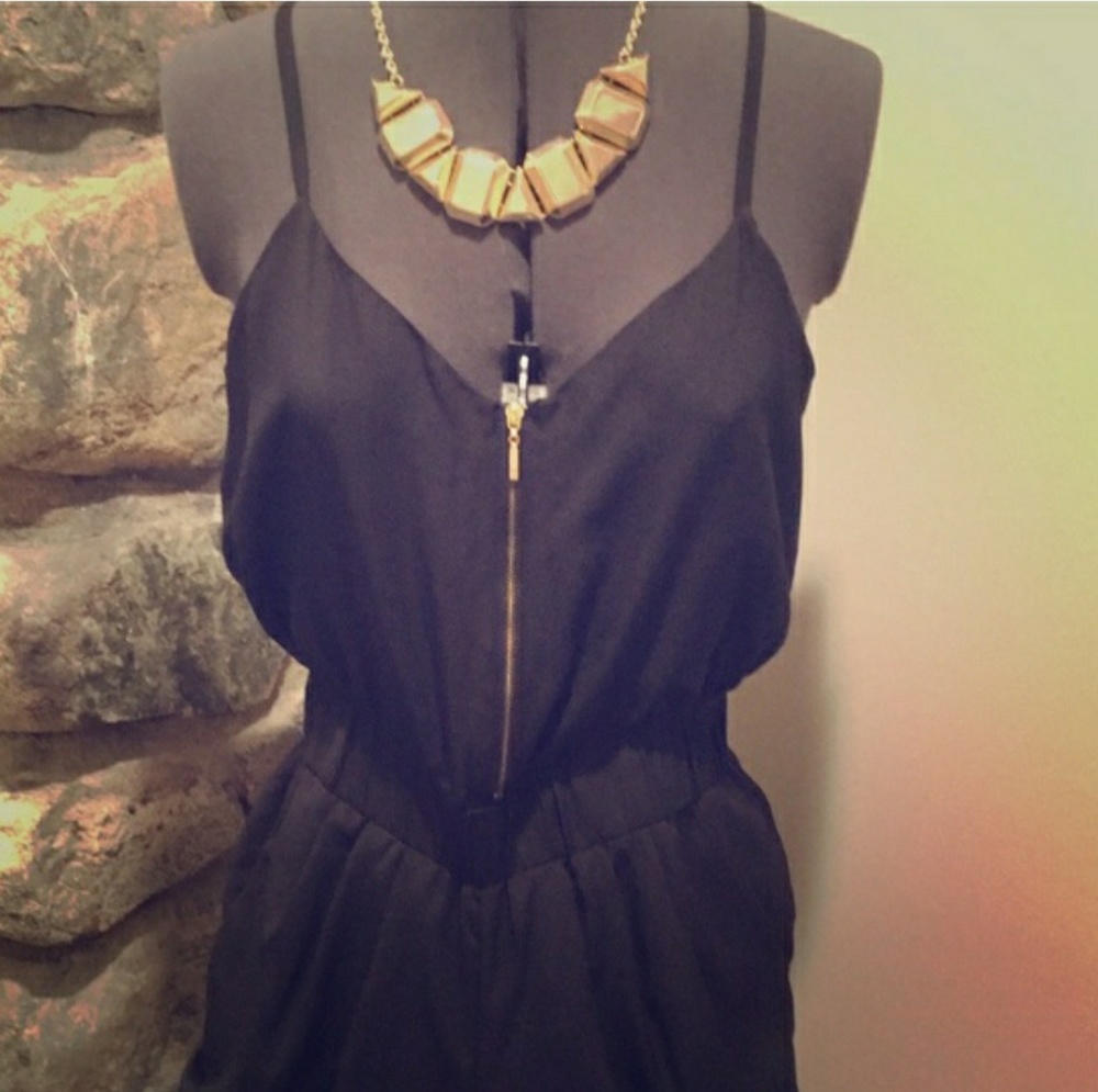 LUCCA COUTURE medium black romper